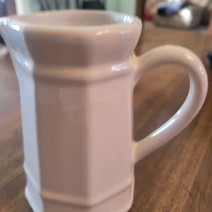 Elegant White Ceramic Pitcher